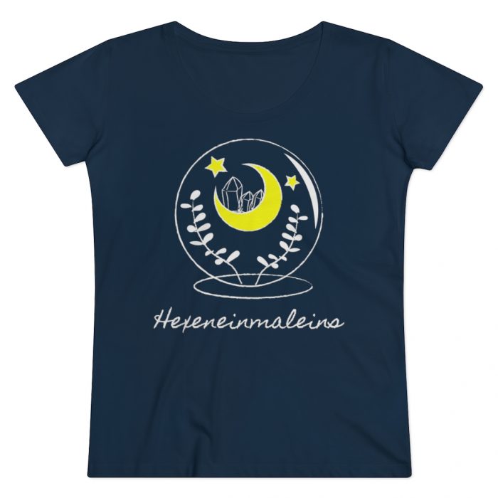 Bio T-Shirt Flront Navyblau Hexeneinmaleins.at Shop Produkt